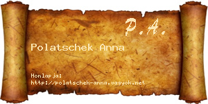 Polatschek Anna névjegykártya